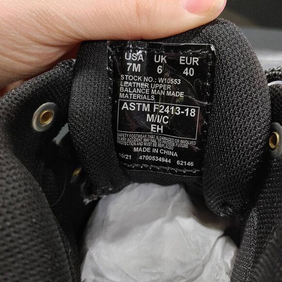 Wolverine Edge LX EPX Carbonmax Work Boots 7 Black Grey - Picture 5 of 6